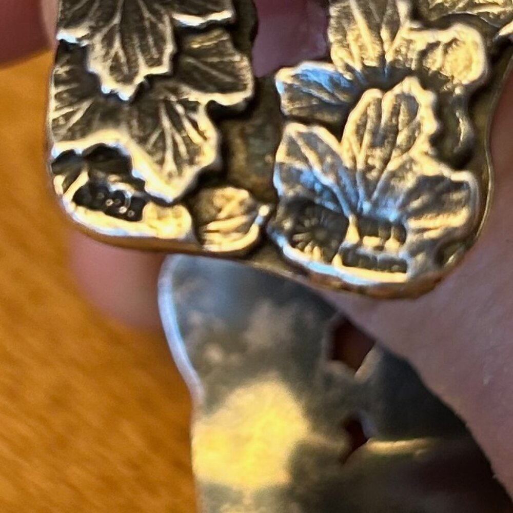 Amazing Y2K Vass Ludacer Sterling ivy/leaf cuff bracelet - Picture 4 of 6